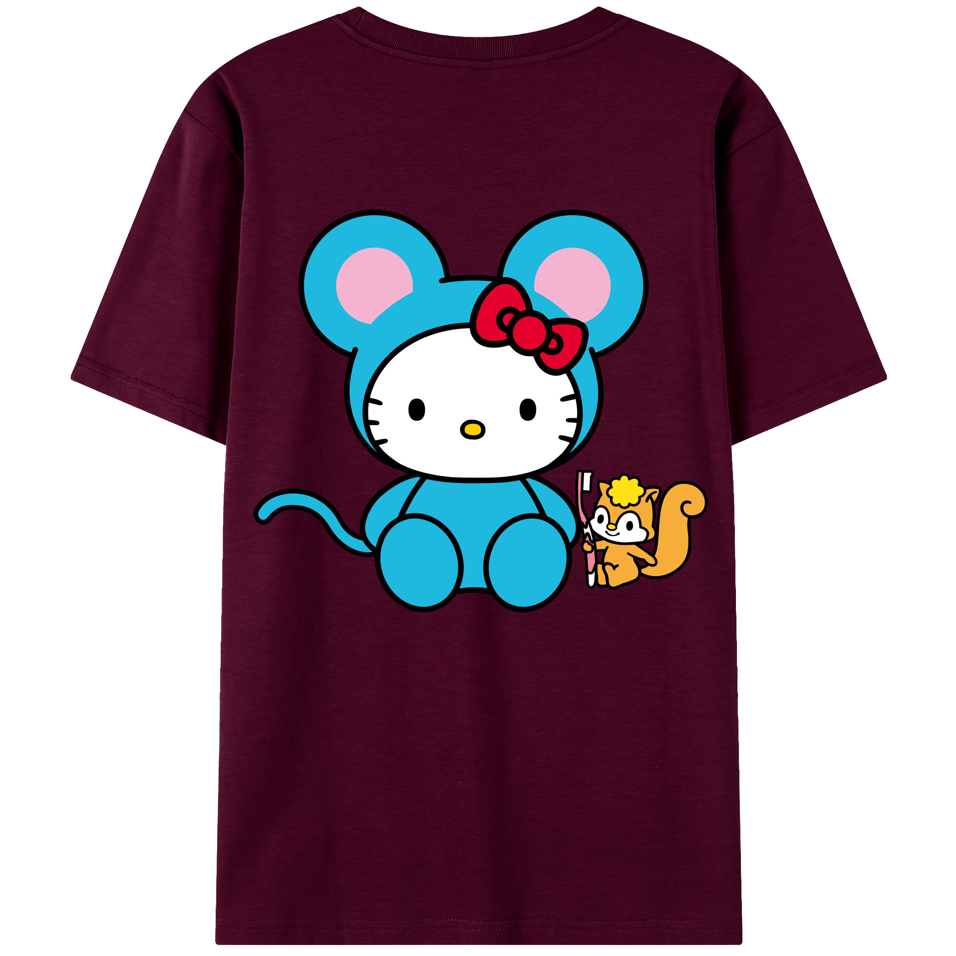（画像用） Hello Kitty ハローキティ レディース半袖Tシャツ(バックプリント)